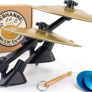 JEBHANNE 2 Pack Golden Cymbal Kit for Car Air Vent-0