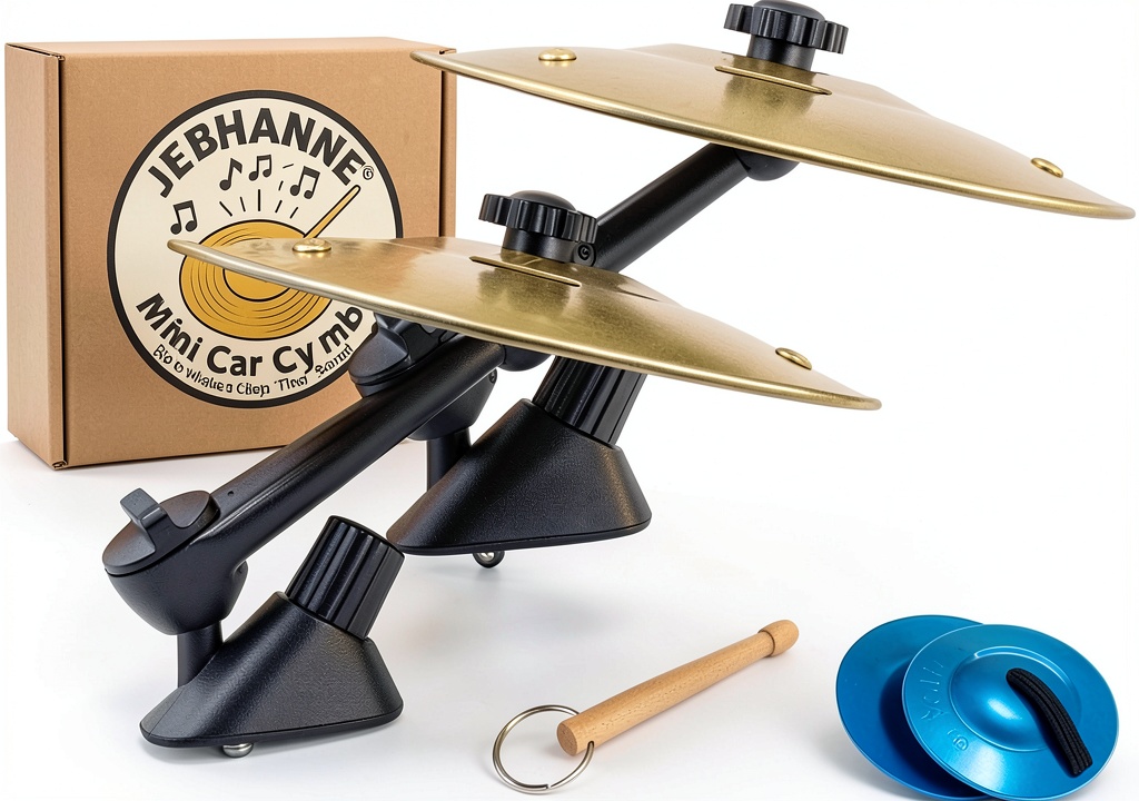 JEBHANNE 2 Pack Golden Cymbal Kit for Car Air Vent