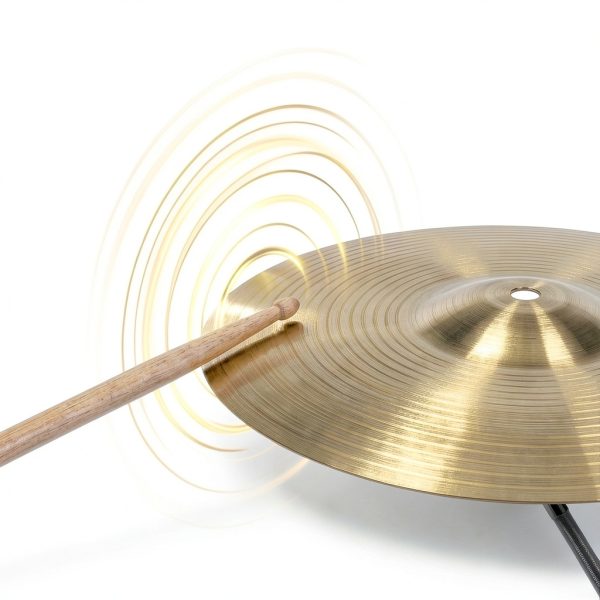 Veemoon 10 inch Golden Crash Cymbal for Drummers-6