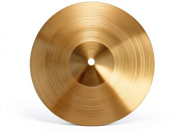 Veemoon 10 inch Golden Crash Cymbal for Drummers-2