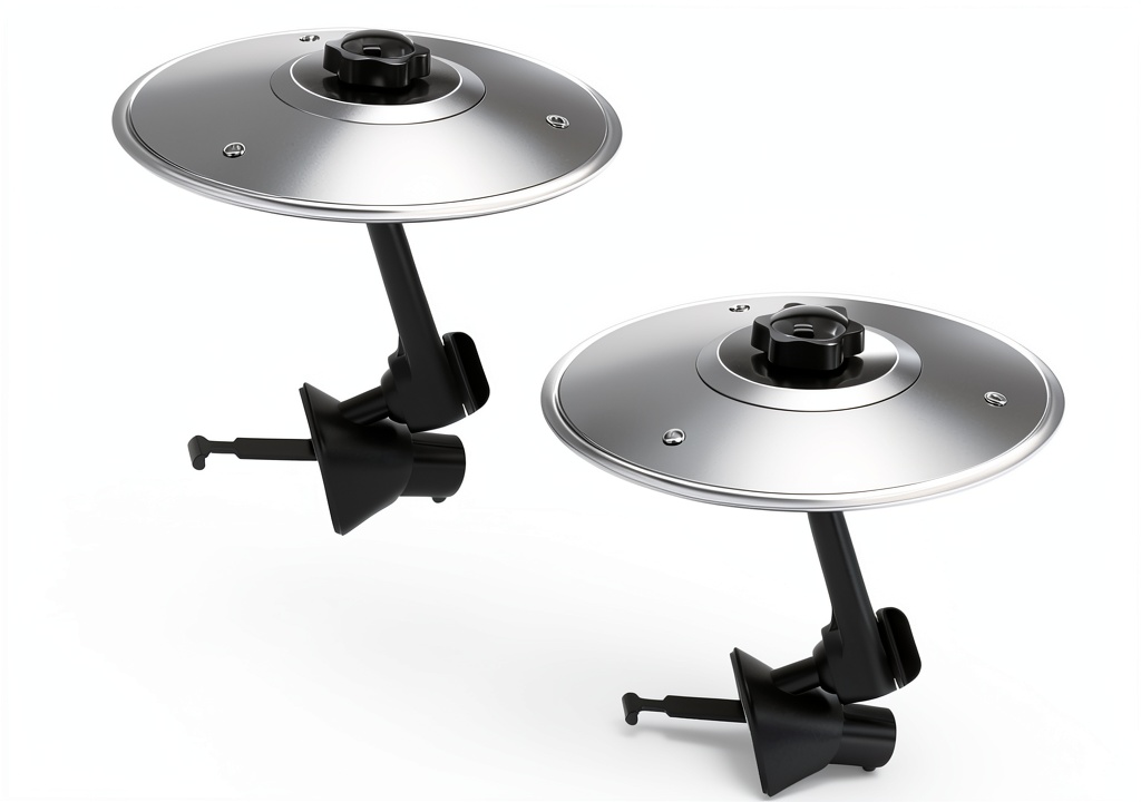 Clapery car crash cymbal in silver color