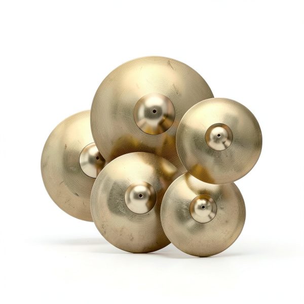 Lukmaa 5 Pieces Cymbals Pack Stainless Steel Alloy-1