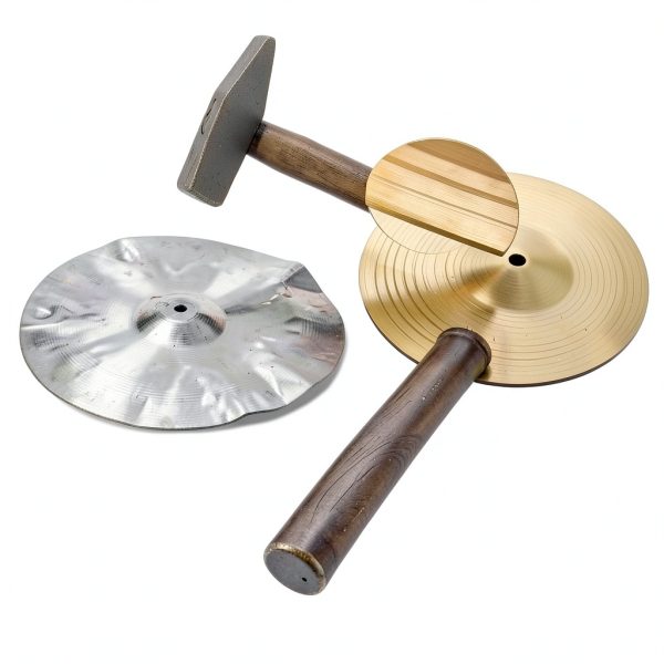 Veemoon 10 inch Golden Crash Cymbal for Drummers-5