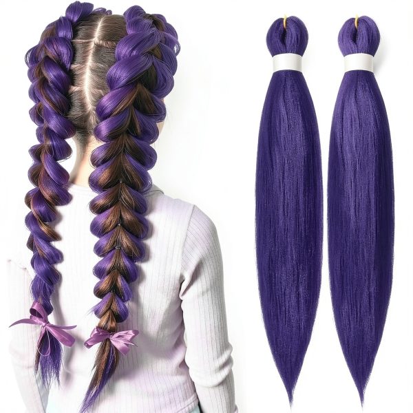 Arcpor 24 Inch Purple Hair Extensions-6