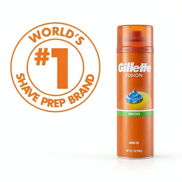 Gillette Fusion Sensitive Shave Gel for Men-6