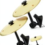 Eveco Car Cymbal Air Vent 2-Pack Gold Alloy Steel-0
