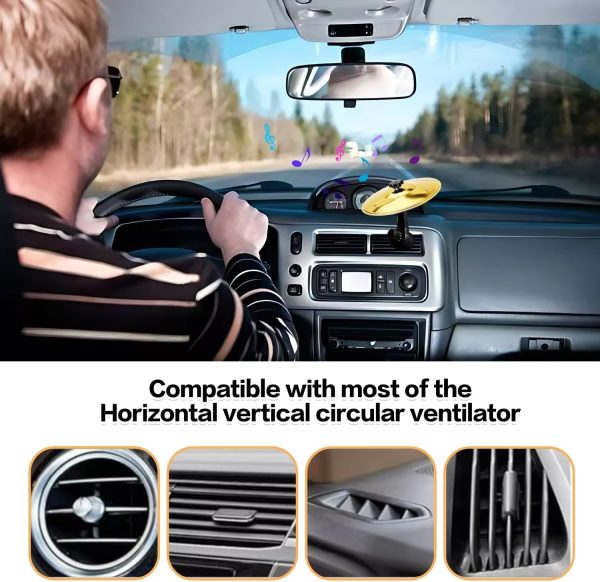RYIOYK Mini Crash Cymbals Car Air Vent Alloy Steel-6