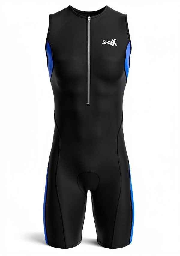 Triathlon Skinsuit Sparx Sports Blue XL Compression-2