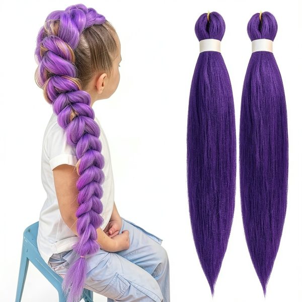 Arcpor 24 Inch Purple Hair Extensions-0