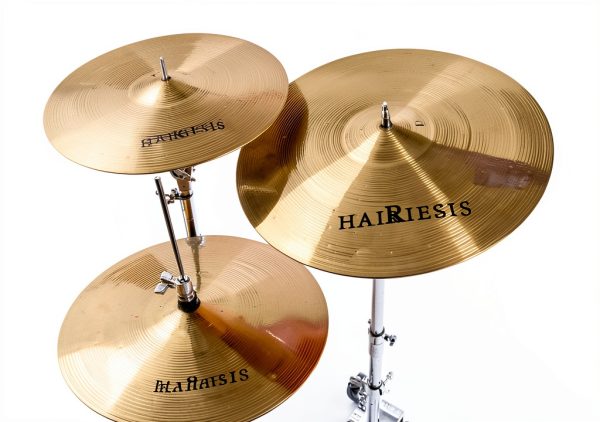 Gold Drum Cymbal Set HAIRIESIS 5‑Piece Brass-4
