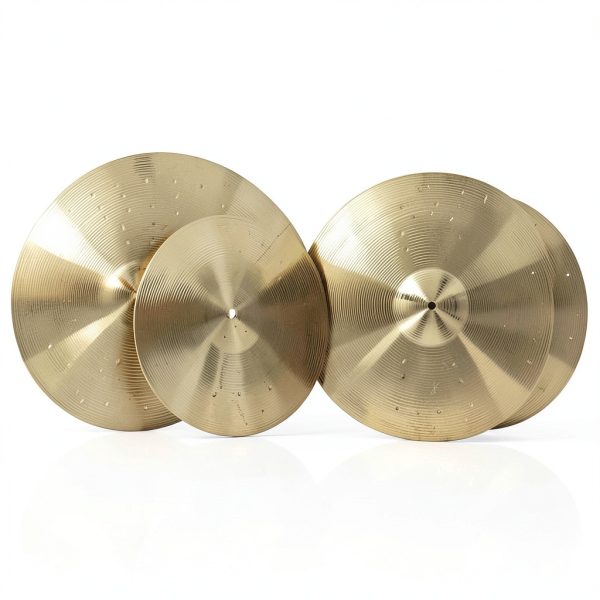 Gold Drum Cymbal Set HAIRIESIS 5‑Piece Brass-1