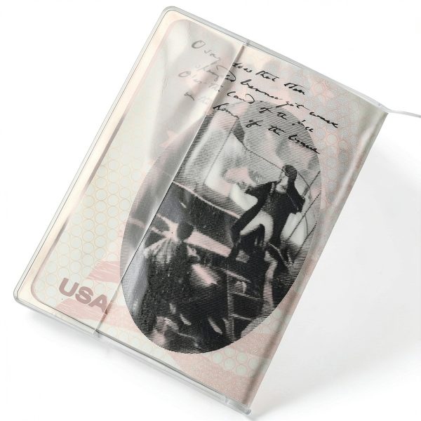 WHALEZON US Passport Cover Vinyl Transparent Wallet with Card Pockets-3