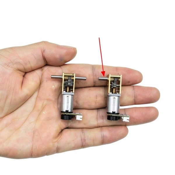 2Pcs DC 12V 16RPM Φ3x10mm Double Shaft N20 Worm Gear Motor with Encoder, 3-12V 4-381RPM Best for Automation and Robotics (12-16)-5