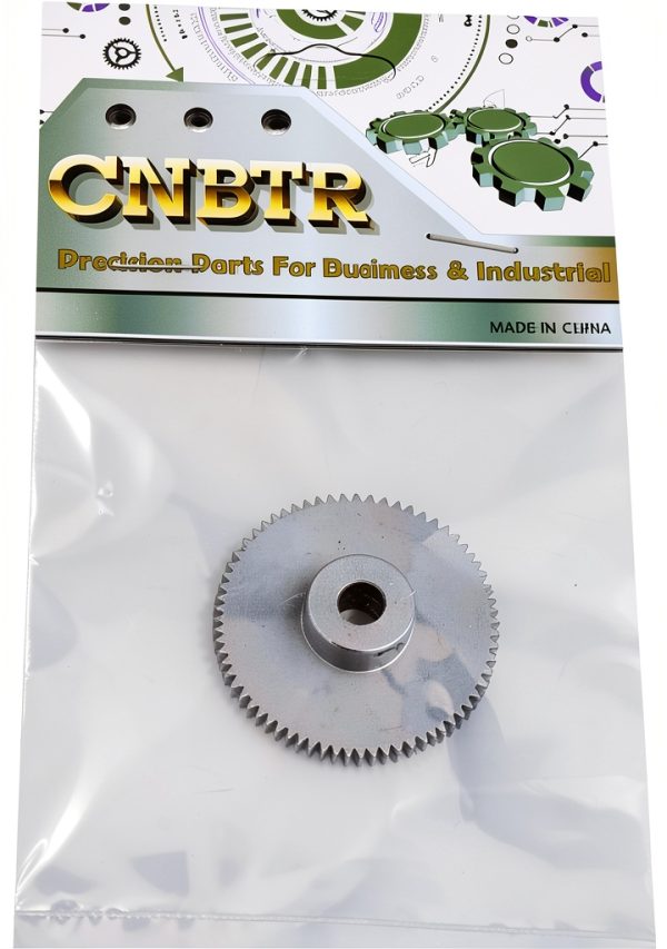 CNBTR 72 Teeth Steel Pinion Gear 6mm Shaft Hole 0.5M Spur Gear for DIY-6