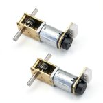 2Pcs DC 12V 16RPM Φ3x10mm Double Shaft N20 Worm Gear Motor with Encoder, 3-12V 4-381RPM Best for Automation and Robotics (12-16)-0
