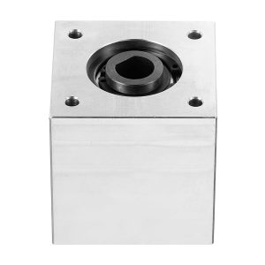 uxcell Gear Box 90 Degree Right Angle Bevel Gearbox 1:1 Single Output Shaft 1 Module 20 Teeth Bevel Gear Aluminum Frame Simple Mechanical DIY Module 10mm Shaft(D-Shape Bore)-0