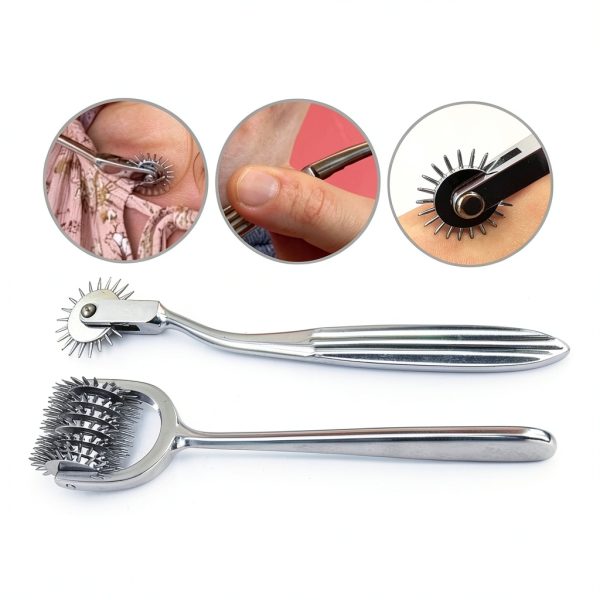 PC Set of 2 Rotating SPUR 1 Head + 7 Head WARTENBERG Pinwheel-3