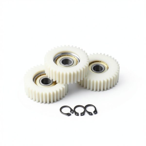 3PCS 36 Teeth E-Bike Wheel Hub Motor Planetary Gears with Bearing Compatible with Bafang Motor 38mm Diameter Nylon Motor Gear, White-6