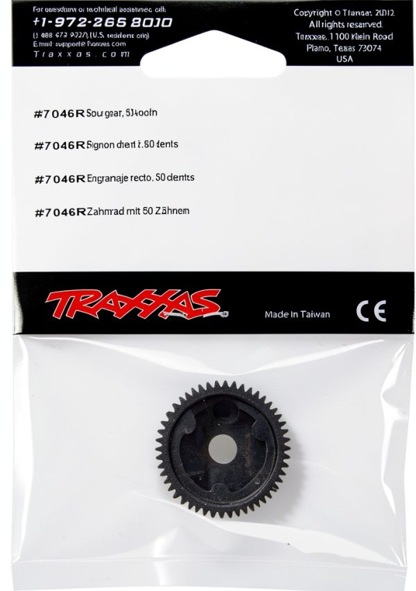 Traxxas 7046R 1/16 50 T Spur Gear 50 Tooth High Quality Steel-1