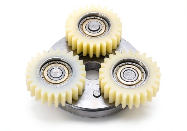 3PCS 36 Teeth E-Bike Wheel Hub Motor Planetary Gears with Bearing Compatible with Bafang Motor 38mm Diameter Nylon Motor Gear, White-1