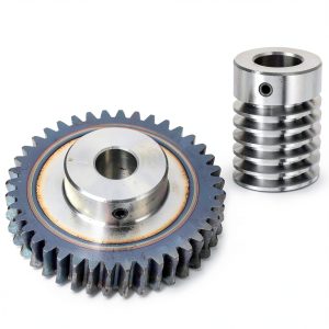 uxcell #45 Steel Worm Gear Set 40T 1.5 Module 40:1 Reduction Rate, Right Rotation Drive Gear Box Wheel Reduce Transmission Part (Gear-12mm Bore 63 mm OD, Rod 15mm Bore)-0
