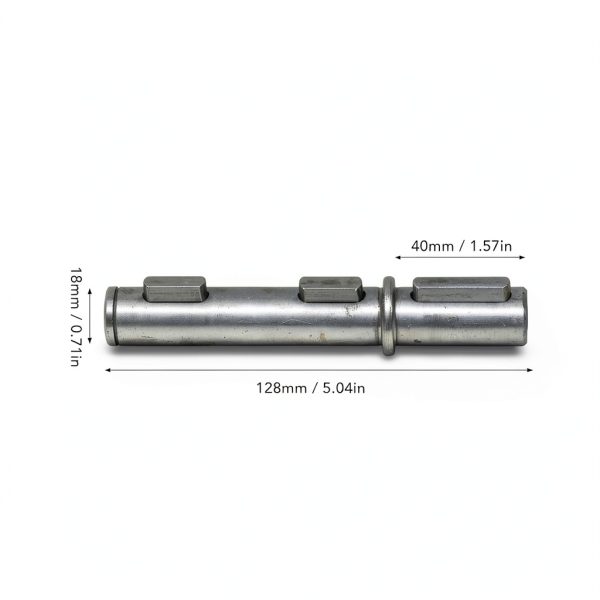 Alloy Steel Output Shaft 18mm x 128mm Yunseity NMRV040 RV040 Reducer-4