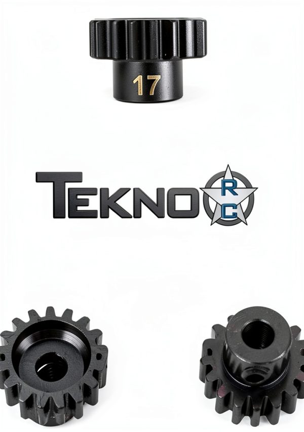 TEKNO RC LLC M5 Pinion Gear 17t MOD1 5mm bore M5 Set Screw TKR4177 Gears & Differentials-1