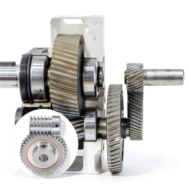 uxcell #45 Steel Worm Gear Set 40T 1.5 Module 40:1 Reduction Rate, Right Rotation Drive Gear Box Wheel Reduce Transmission Part (Gear-12mm Bore 63 mm OD, Rod 15mm Bore)-5