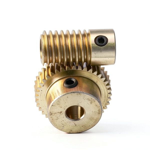 uxcell Worm Gear Set 0.5 Module Brass 40:1 6mm Shaft 5mm Wheel-3