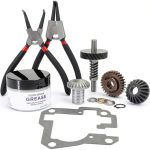 Mixer Worm Gear Kit Compatible with Kitchenaid Whirlpool 5qt 6qt Mixer Gear Parts Replacement,9706529 9709511 9703337 9709231 Worm Follower Gear Kit-0