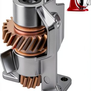 Upgrade Metal Gear WP240309-2 240309-2 Worm Drive Gear & Bracket Kit Compatible with KitchenAid EA734273 PS734273 AH734273 4162100 4162101 4169907 4169941 4170007 4176130 949544-0
