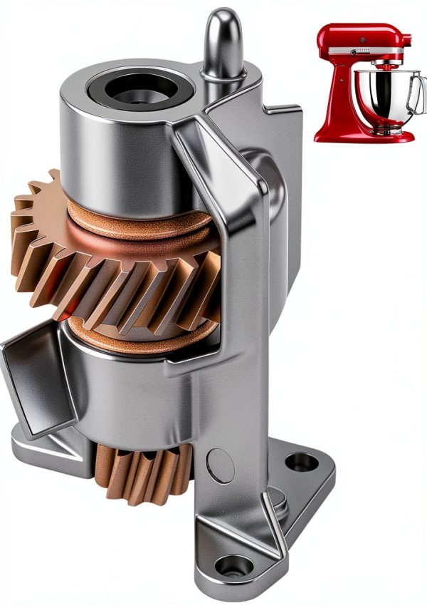Upgrade Metal Gear WP240309-2 240309-2 Worm Drive Gear & Bracket Kit Compatible with KitchenAid EA734273 PS734273 AH734273 4162100 4162101 4169907 4169941 4170007 4176130 949544-0