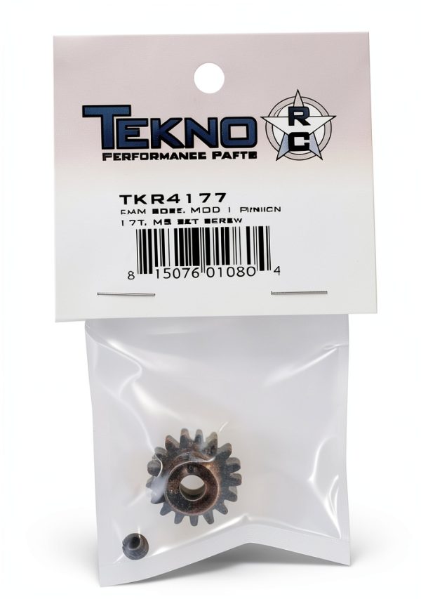 TEKNO RC LLC M5 Pinion Gear 17t MOD1 5mm bore M5 Set Screw TKR4177 Gears & Differentials-2