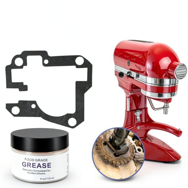 Mixer Worm Gear Kit Compatible with Kitchenaid Whirlpool 5qt 6qt Mixer Gear Parts Replacement,9706529 9709511 9703337 9709231 Worm Follower Gear Kit-4