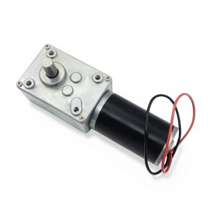 BRINGSMART 12V 12rpm DC Worm Gear Motor 70kg.cm High Torque Self-Locking Reversed Mini Turbine Geared Motor for DIY Robot Rotating Table Door Lock Curtain Machine (12V 12rpm)-0