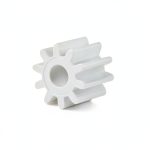 uxcell 50pcs Plastic Gears White 10 Teeth Model 102A Reduction Gear Plastic Worm Gears for RC Car Robot-0