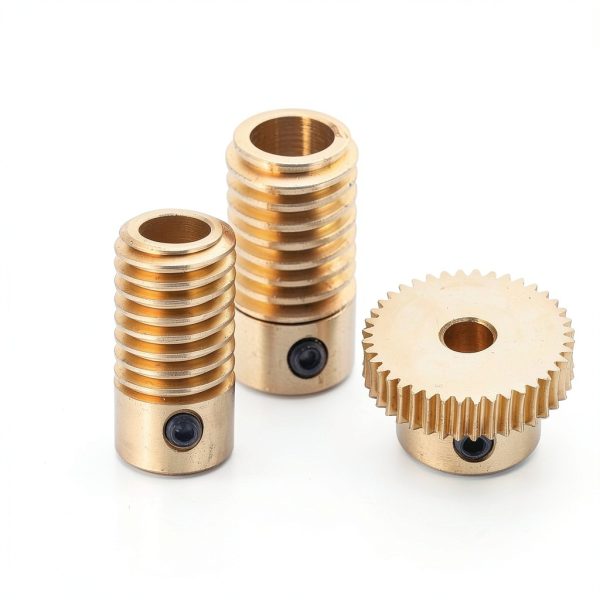 uxcell Worm Gear Set 0.5 Module Brass 40:1 6mm Shaft 5mm Wheel-1