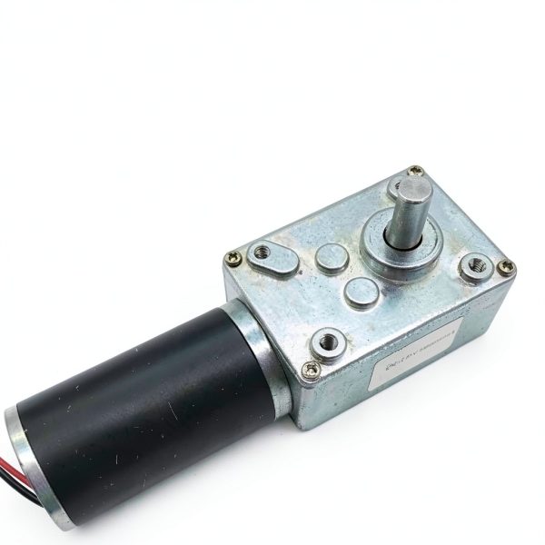 BRINGSMART 12V 12rpm DC Worm Gear Motor 70kg.cm High Torque Self-Locking Reversed Mini Turbine Geared Motor for DIY Robot Rotating Table Door Lock Curtain Machine (12V 12rpm)-2